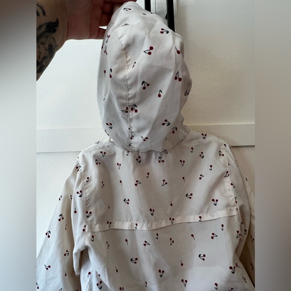 Zara Girls Cherry Lined Windbreaker Jacket Size 4-5 Years - Picture 12 of 14